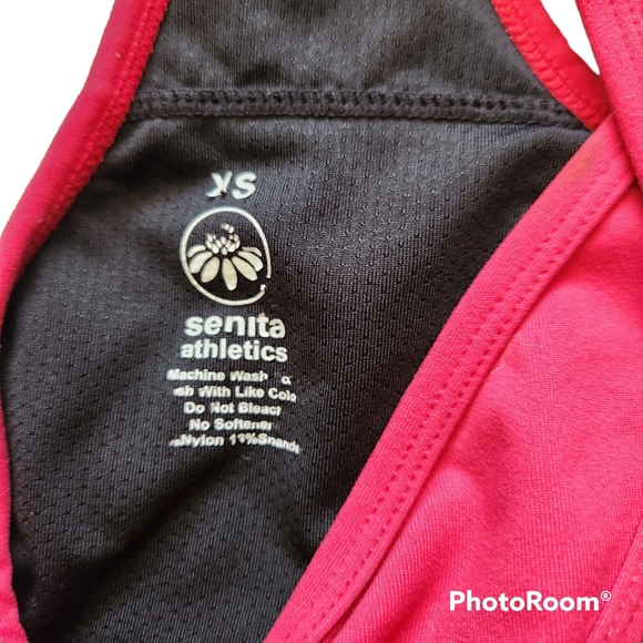 Senita Athletics Red Racerback Workout Sports Bra Size XS - Picture 3 of 4
